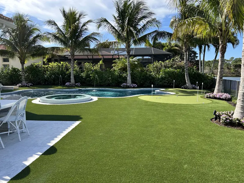 Commercial turf installation